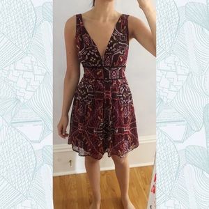 Dynamite patterned dress